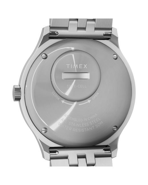 Timex Metallic Water Resistant Analogue Quartz Watch for men