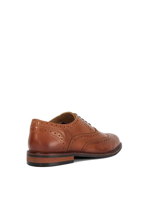 Dune Brown Baltics Leather Brogues for men