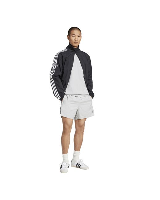 Adidas Originals Gray Sprinter Woven Tracksuit Shorts for men