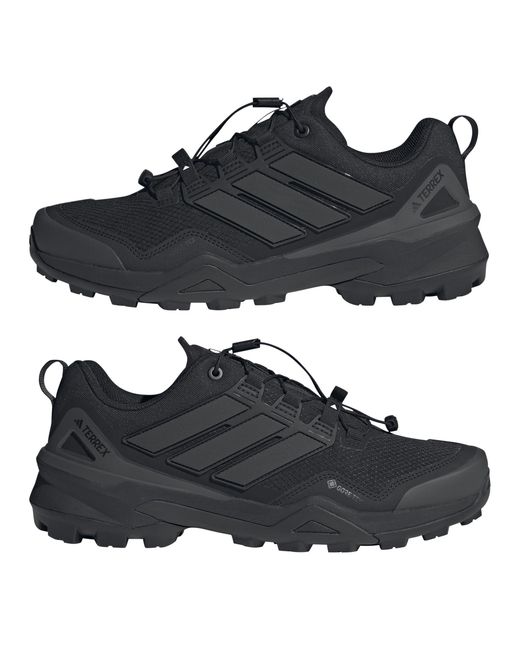 Adidas Black Terrex Skychaser Gore-Tex Hiking Shoes for men