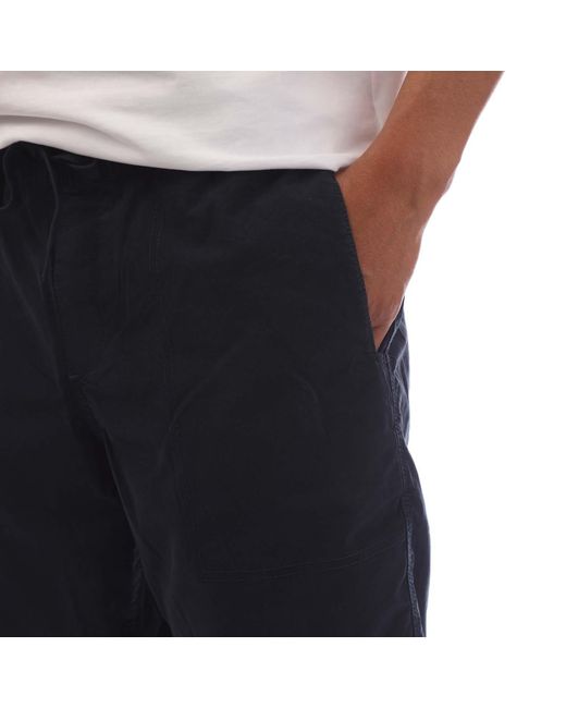Timberland Blue Garment Dye Poplin Shorts for men