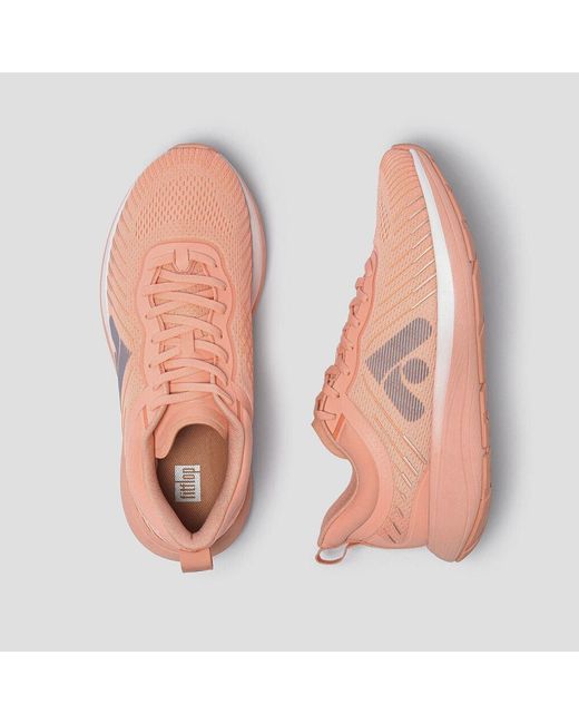 Fitflop Pink Ff Runner Mesh Trainers