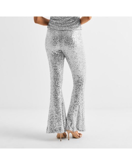 Never Fully Dressed Natural Diva High Rise Flared Trousers