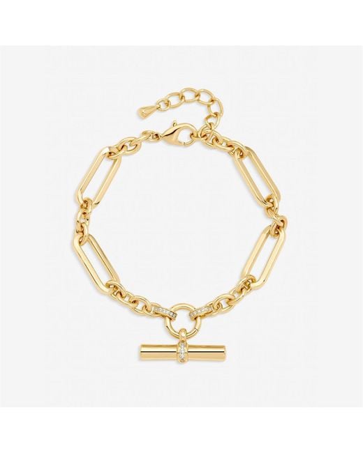 Jon Richard Metallic Plated Luxe T-Bar Bracelet