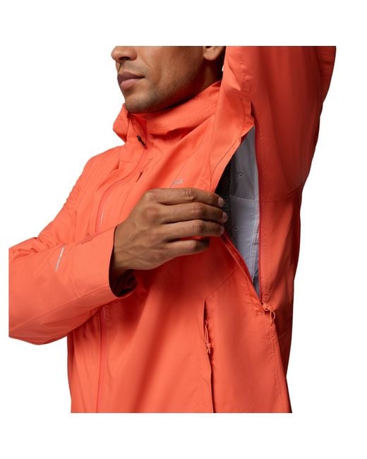 Columbia Red Trailborne 2.5L Waterproof Shell for men