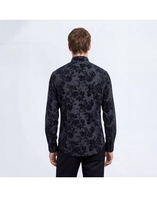 Twisted Tailor Blue Tt Armada Ls Flock S Sn72 for men