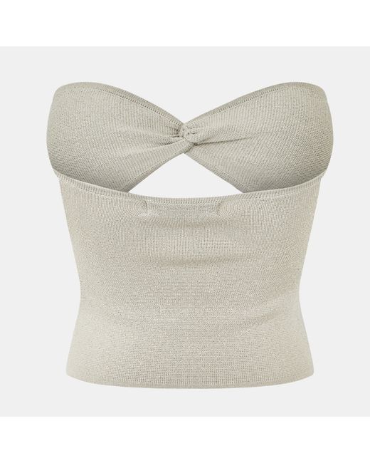 Jack Wills White Twist Front Sweater Vest