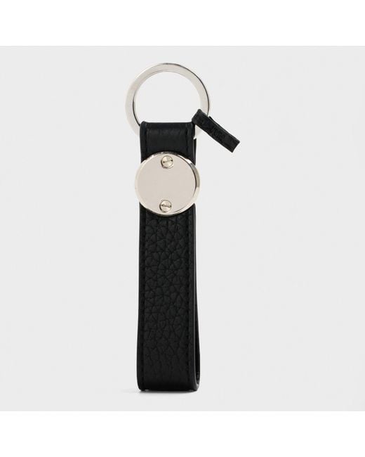 Mulberry Black Rivet Keyring
