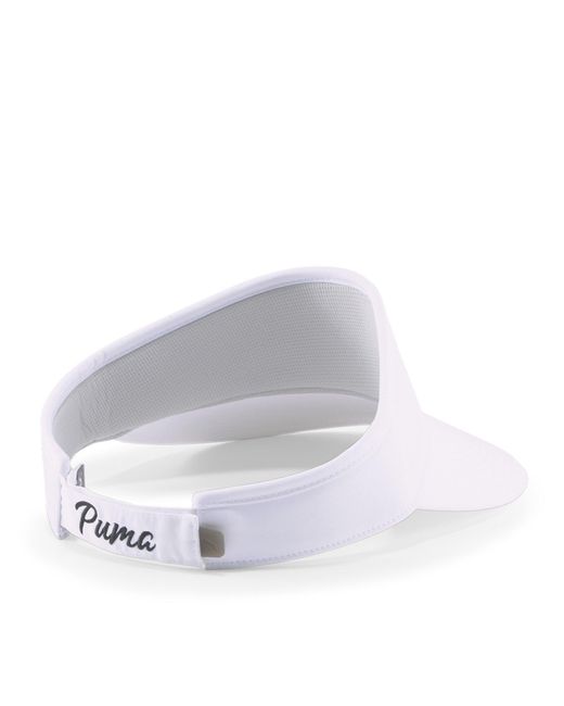 PUMA White P Visor Adjustable Golf Cap for men