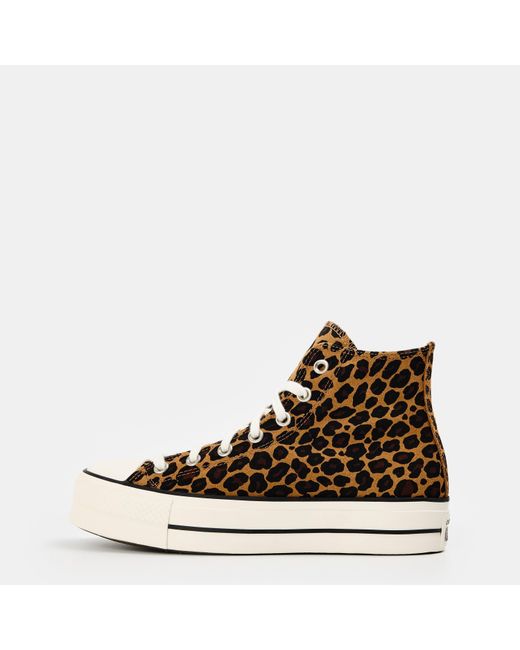 Converse Brown As Lft Leo Canvas High-Top Trainers