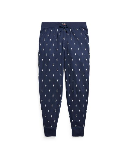 Polo Ralph Lauren Blue Logo Jogging Bottoms for men