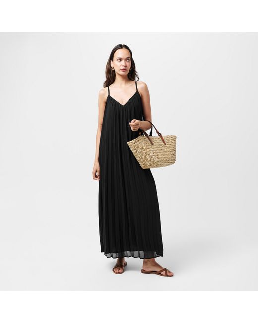 Vero Moda Black Katy Pleated Maxi Dress