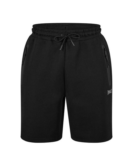 Everlast Black Tech Fleece Short for men
