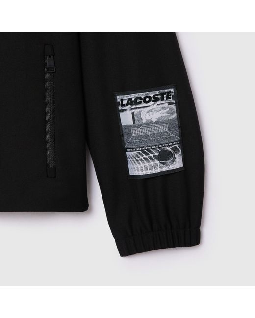 Lacoste Black Contrast Lined Track Jacket for men