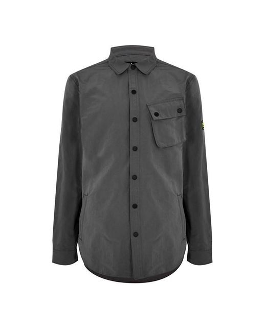 Barbour Gray Control Overshirt for men
