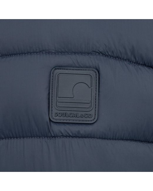 SoulCal & Co California Blue Micro Bubble Hooded Jacket for men