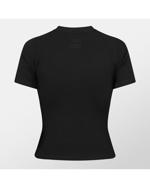 Never Fully Dressed Black Shell Boob T-Shirt