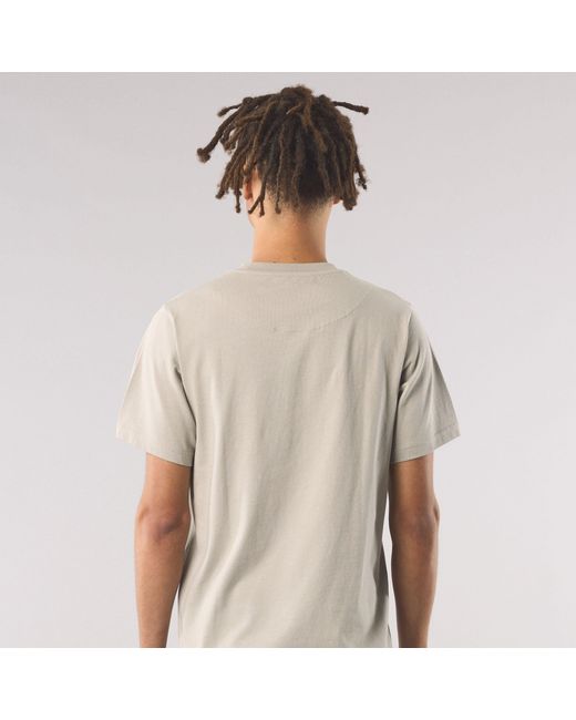 Pretty Green Natural Gillespie Logo Regular Fit T-Shirt for men
