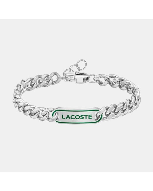 Lacoste Metallic Jewellery District Stainless Steel Bracelet for men