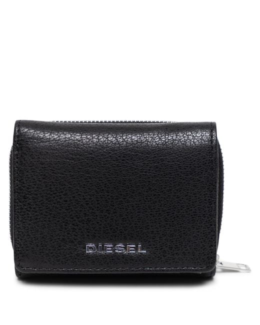 DIESEL Black Spejap Tri-Fold Wallet for men