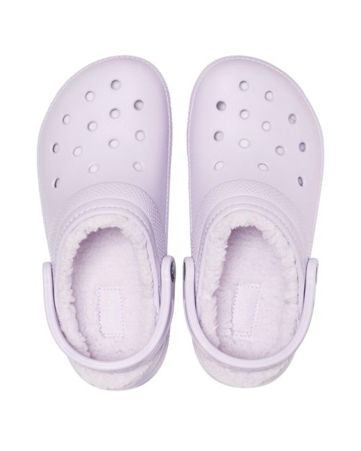 CROCSTM Purple Adults Classic Lined Clogs