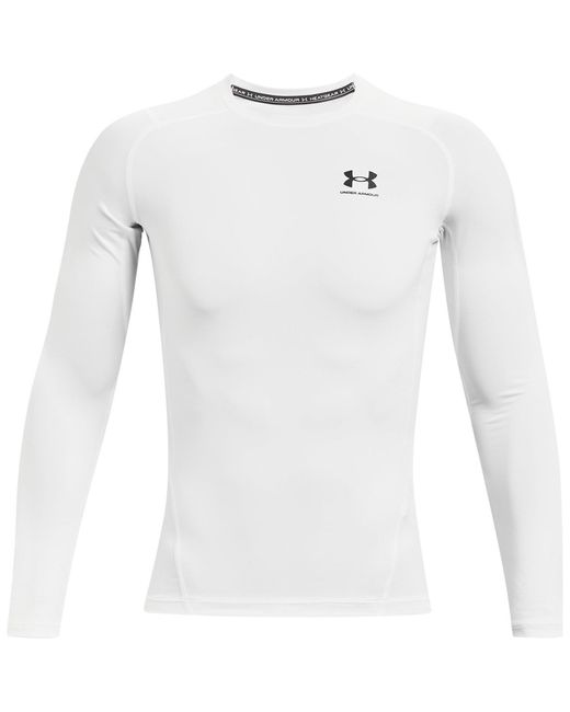Under Armour White Heatgear Long Sleeve for men