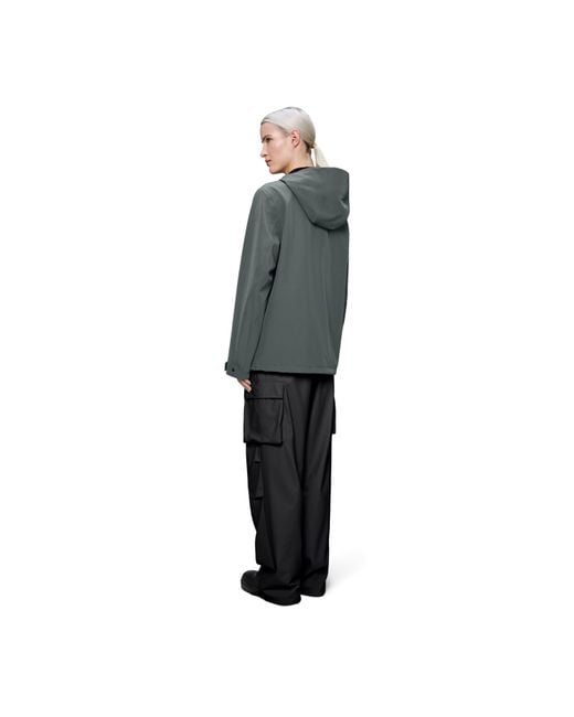 Rains Gray Suva Softshell Waterproof Jacket
