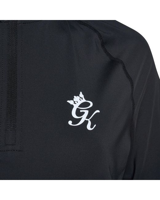 Gym King Blue Energy Zipped Funnel Performance Tracksuit Top for men
