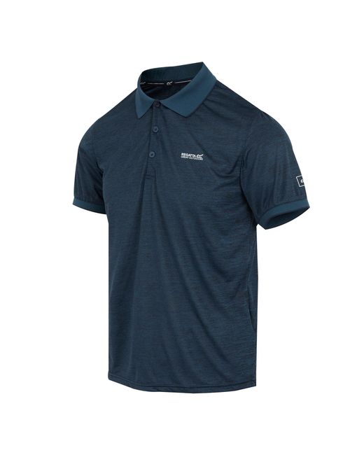 Regatta Blue Remex Ii Quick-Drying Polo Shirts for men