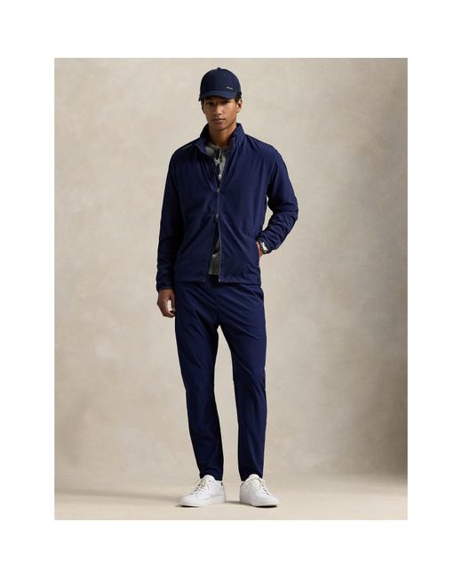 Polo Ralph Lauren Blue Rlx Water Resistant Long Sleeve Performance Golf Jacket for men