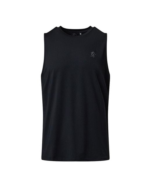 Gym King Black Victory Performance Vest for men