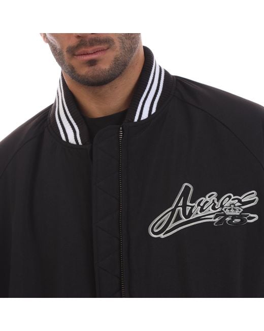 Avirex Black Hamilton Bomber Jacket for men