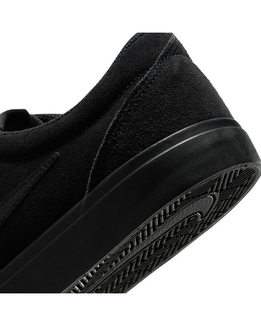 Nike Black Charge Low Suede Shoes for men