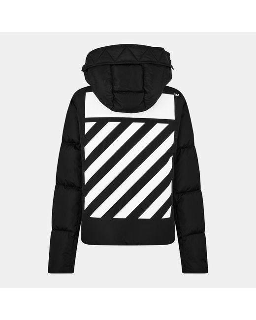 Off-White c/o Virgil Abloh Black Off- Short Puffer Jacket