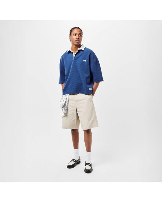 SUMMER GAMES Blue Short-Sleeve Polo Shirt for men