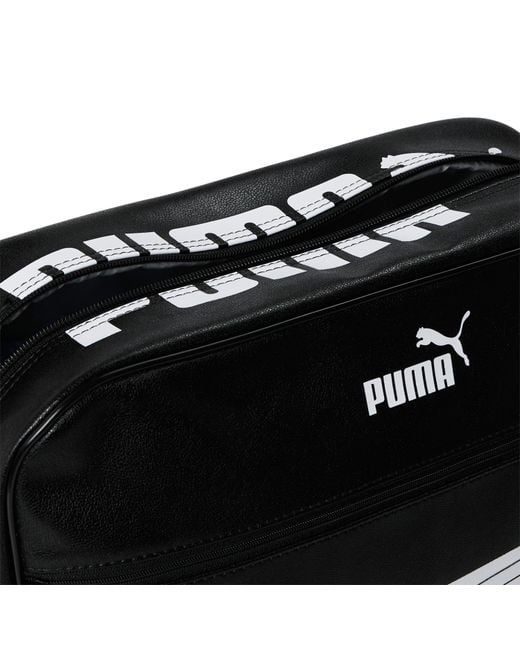 PUMA Black College Reporter Messenger Bag for men