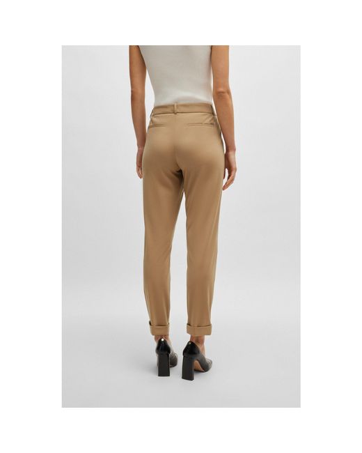 Boss Natural Tobaluka9 Straight Trousers