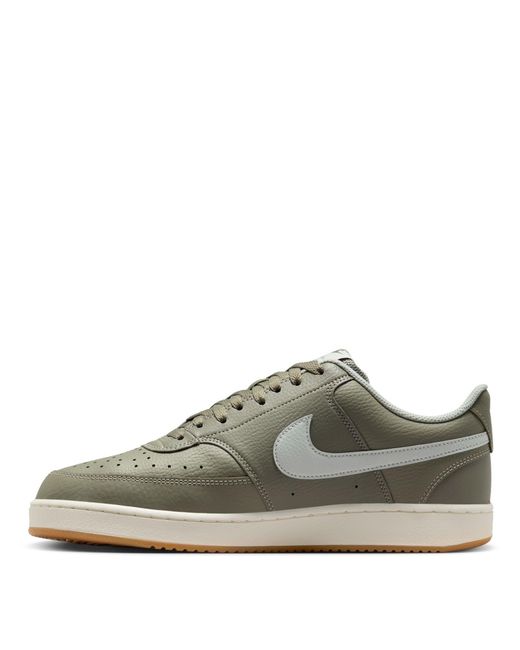 Nike Green Court Vision Low Trainers for men
