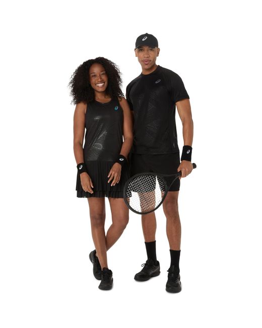 Asics Black Match Night Energy Tennis Dress