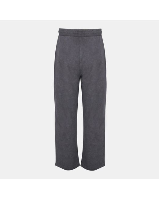 Jack Wills Gray Graphic Cotton Open Hem Fleece Joggers for men