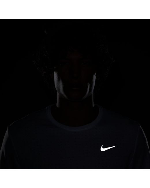 Nike White Short Sleeve Performance Running Top for men