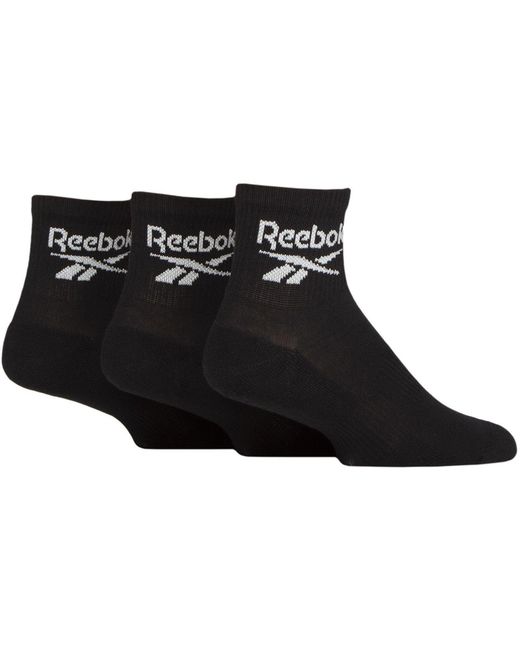 Reebok Black Core Ankle Quarter Socks