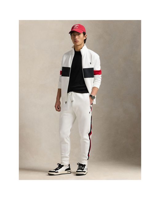 Polo Ralph Lauren White Full Zip Soft Fabric Fleece for men