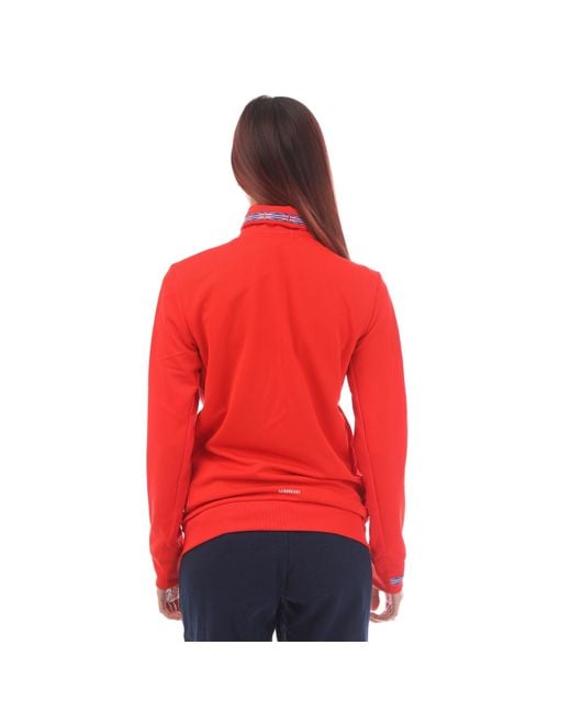 Adidas Red Water-Resistant Stretch Softshell Jacket