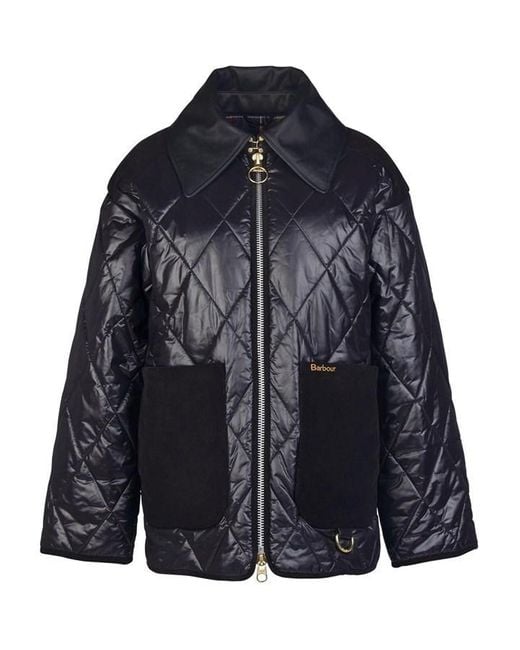 Barbour Black Edit Premium Woodhall Quilted Jacket