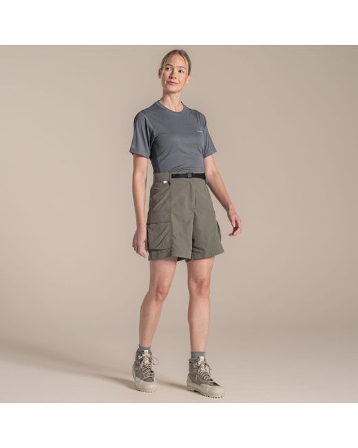 Craghoppers Gray Nosilife Medina Quick-Drying Cargo Travel Shorts