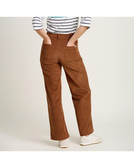 Brakeburn Brown Wide Leg Corduroy Trousers