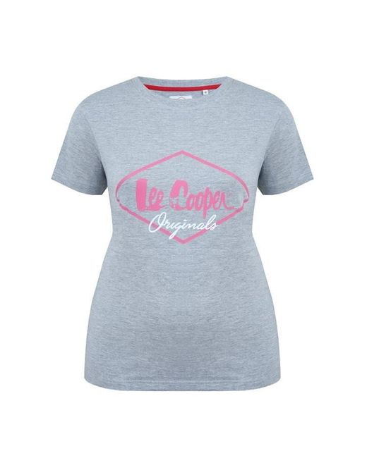 Lee Cooper Blue Diamond T Shirt Ladies