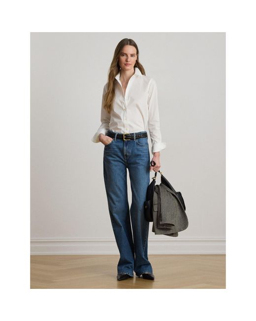 Ralph Lauren White Featherweight Cotton Shirt