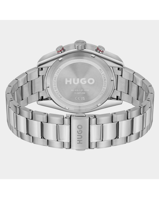 HUGO Metallic Fast 44Mm Multifunction Watch for men